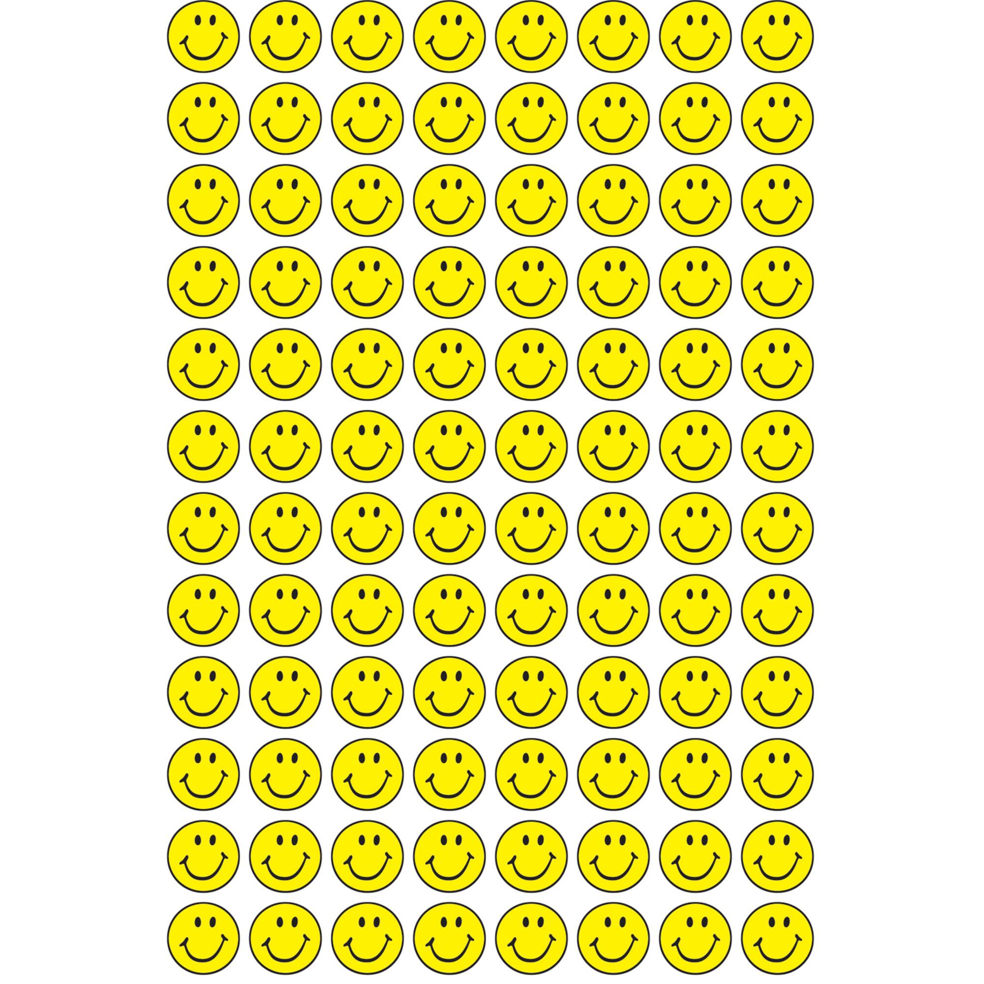 Trend Enterprises® superSpots® Neon Yellow Smile Stickers, 6 Packs of 800